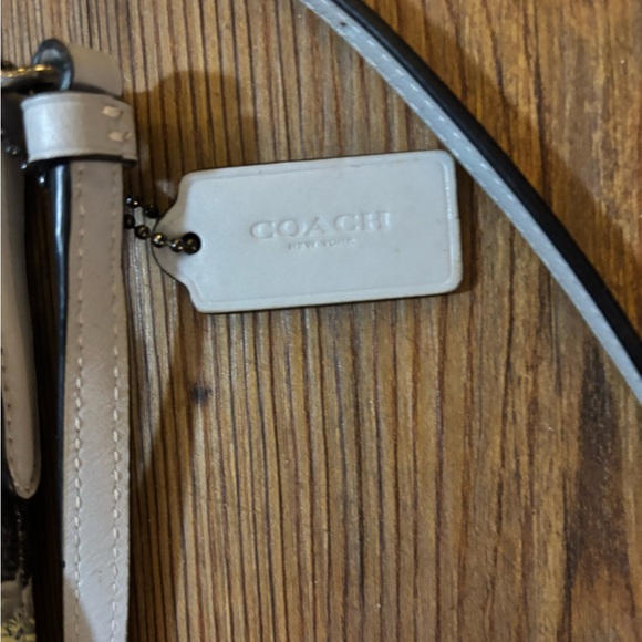 Coach Crossbody Bag with Rose Pattern - Gray and Blue - Picture 3 of 4